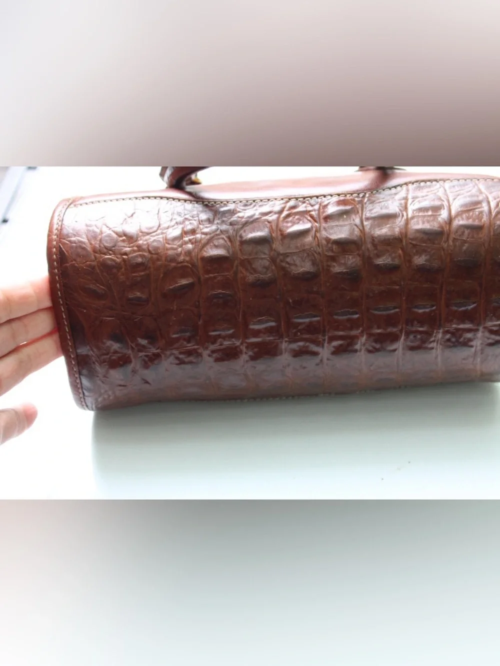 Vintage Brahmin small satchel bag
